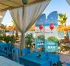 Beachflagga dubbelsidig Eco Line med eget tryck