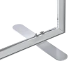 Metallfot platt (2 st)