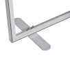 Metallfot platt (2 st)