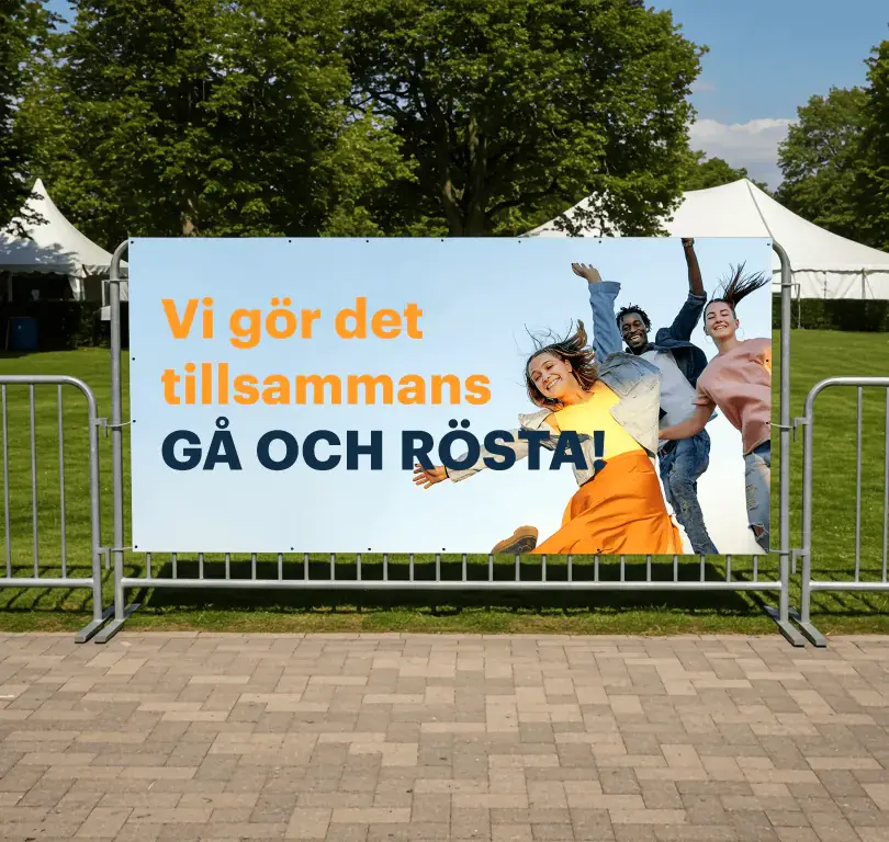 Nätbanderoll (meshbanderoll) med eget tryck