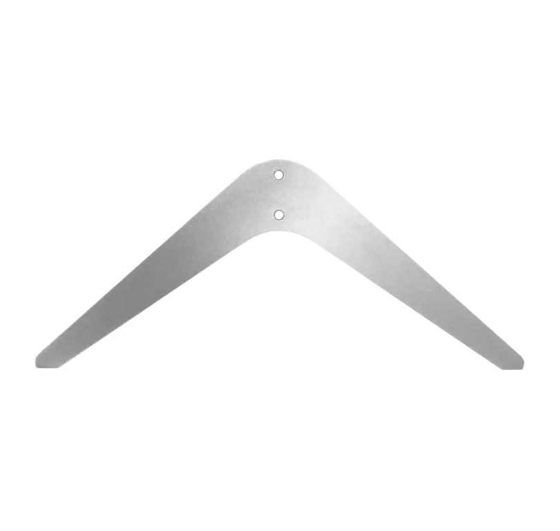 Metallfot Boomerang Alu.ram (2 st)