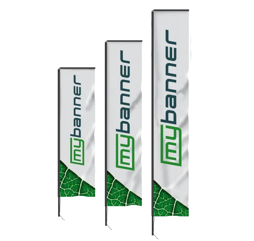 Beachflagga Rektangulär med eget tryck