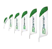 Beachflaggor från Mybanner med tryck. Perfekta för event, mässor och marknadsföring.