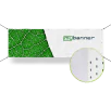 CiCLO® textilbanner – PVC-fri, biologiskt nedbrytbar, UV- och väderbeständig, med kantförstärkning och öljetter.